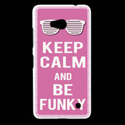 Coque Nokia Lumia 640 LTE Keep Calm Funky Rose