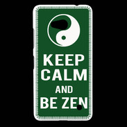 Coque Nokia Lumia 640 LTE Keep Calm Be Zen Vert