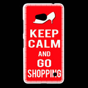 Coque Nokia Lumia 640 LTE Keep Calm Go Shopping Rouge