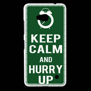 Coque Nokia Lumia 640 LTE Keep Calm Hurry up Vert