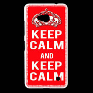 Coque Nokia Lumia 640 LTE Keep Calm Rouge