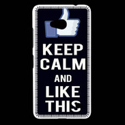 Coque Nokia Lumia 640 LTE Keep Calm Like This Noir