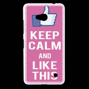 Coque Nokia Lumia 640 LTE Keep Calm Like This Rose