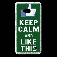 Coque Nokia Lumia 640 LTE Keep Calm Like This Vert