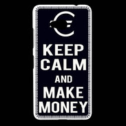 Coque Nokia Lumia 640 LTE Keep Calm Make money Noir
