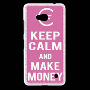 Coque Nokia Lumia 640 LTE Keep Calm Make money Rose