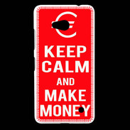 Coque Nokia Lumia 640 LTE Keep Calm Make money Rouge