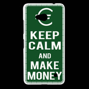 Coque Nokia Lumia 640 LTE Keep Calm Make money Vert