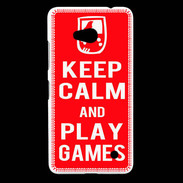 Coque Nokia Lumia 640 LTE Keep Calm Play games Rouge