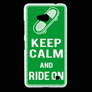 Coque Nokia Lumia 640 LTE Keep Calm Ride on Vert