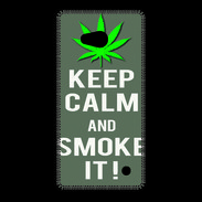 Coque Nokia Lumia 640 LTE Keep Calm Smoke it Gris