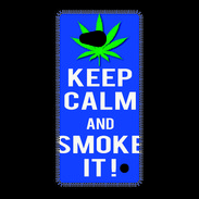 Coque Nokia Lumia 640 LTE Keep Calm Smoke it Bleu