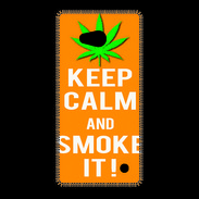 Coque Nokia Lumia 640 LTE Keep Calm Smoke it Orange