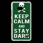 Coque Nokia Lumia 640 LTE Keep Calm Stay dark Vert