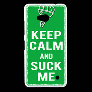 Coque Nokia Lumia 640 LTE Keep Calm Suck me Vert