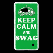 Coque Nokia Lumia 640 LTE Keep Calm Swag Vert