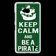 Coque Nokia Lumia 640 LTE Keep Calm Be a Pirate Vert