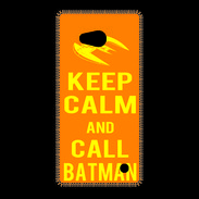 Coque Nokia Lumia 640 LTE Keep Calm Call Batman Orange