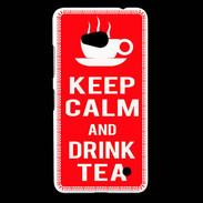 Coque Nokia Lumia 640 LTE Keep Calm Drink Tea Rouge
