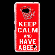 Coque Nokia Lumia 640 LTE Keep Calm Have a beer Rouge