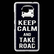 Coque Nokia Lumia 640 LTE Keep Calm Take Road Noir
