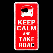 Coque Nokia Lumia 640 LTE Keep Calm Take Road Rouge