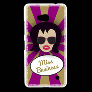Coque Nokia Lumia 640 LTE Miss business Brune
