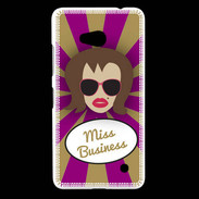 Coque Nokia Lumia 640 LTE Miss business Chatain