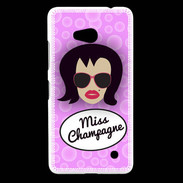 Coque Nokia Lumia 640 LTE Miss Champagne Brune