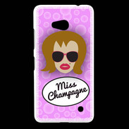 Coque Nokia Lumia 640 LTE Miss Champagne Rousse