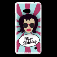 Coque Nokia Lumia 640 LTE Miss Clubbing Brune