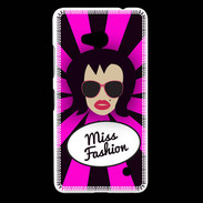 Coque Nokia Lumia 640 LTE Miss Fashion Brune