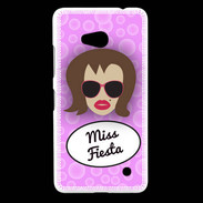 Coque Nokia Lumia 640 LTE Miss Fiesta Chatain