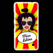 Coque Nokia Lumia 640 LTE Miss Latina Brune