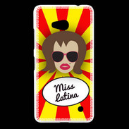 Coque Nokia Lumia 640 LTE Miss Latina Chatain