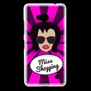 Coque Nokia Lumia 640 LTE Miss Shopping Brune