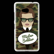 Coque Nokia Lumia 640 LTE Mister Soldier Chatain