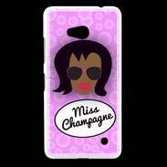 Coque Nokia Lumia 640 LTE Miss Champagne Black