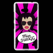 Coque Nokia Lumia 640 LTE Miss Swag Brune