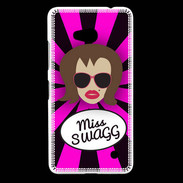 Coque Nokia Lumia 640 LTE Miss Swag Chatain
