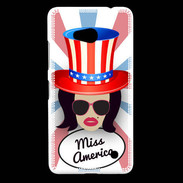 Coque Nokia Lumia 640 LTE Miss USA Brune