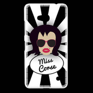 Coque Nokia Lumia 640 LTE Miss Corse Brune
