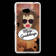 Coque Nokia Lumia 640 LTE Miss Guadeloupe Chatain