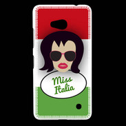 Coque Nokia Lumia 640 LTE Miss Italie Brune