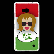Coque Nokia Lumia 640 LTE Miss Italie Rousse