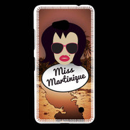 Coque Nokia Lumia 640 LTE Miss Martinique Brune
