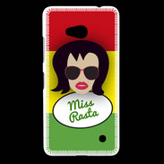 Coque Nokia Lumia 640 LTE Miss Rasta Brune