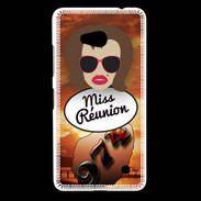 Coque Nokia Lumia 640 LTE Miss Réunion Chatain