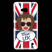 Coque Nokia Lumia 640 LTE Miss UK Chatain