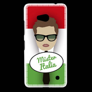 Coque Nokia Lumia 640 LTE Mister Italie Chatain